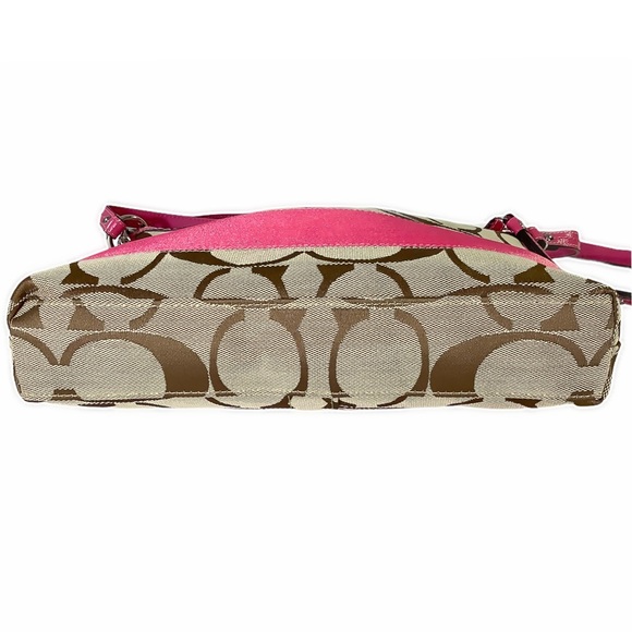 πHPππLIKE π VINTAGE COACH Crossbody Bag w/Pink - Picture 6 of 9